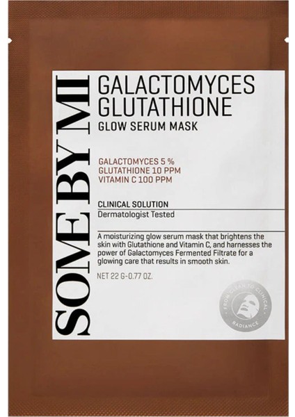 Somebymi Galactomyces Glutathione Glow Serum Mask 1 Adet