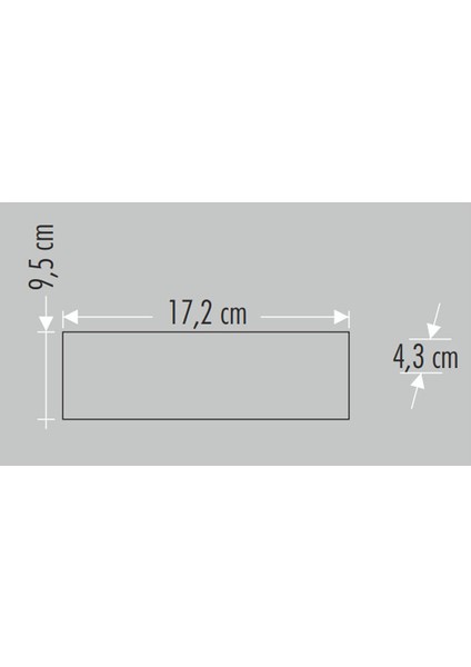 Haiti Çift Yönlü LED Aplik Amber CT-8011A