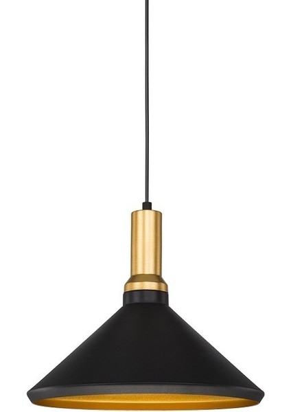 Dekoratif Sarkıt Armatür (Siyah+Gold DUY+35CM) CT-8201