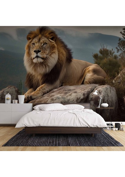 Dağ ve Aslan Temalı