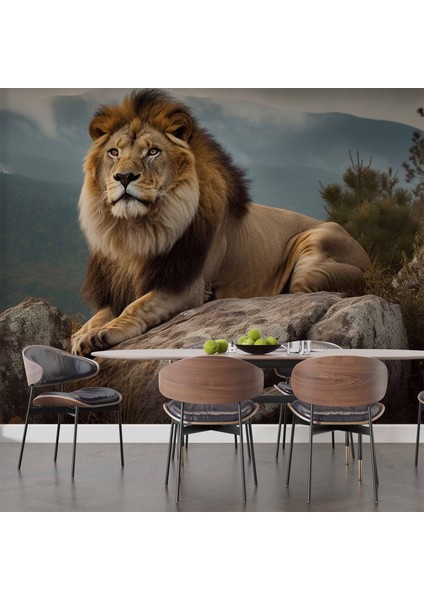 Dağ ve Aslan Temalı
