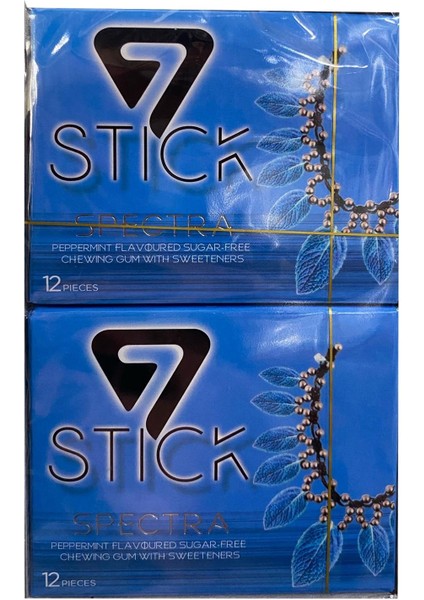 7 Stıck Nane Aromalı Şekersiz Sakız 33 gr x 12'li Paket