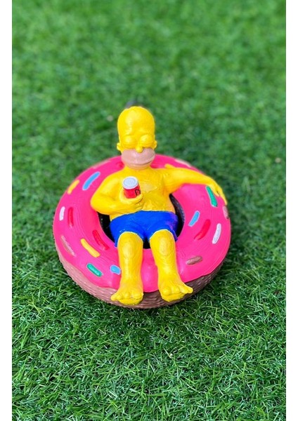 Homer Simpson 3D Renkli Baskı Figür