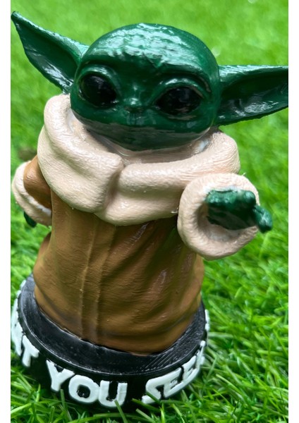 Baby Yoda Figür 3D Renkli Baskı