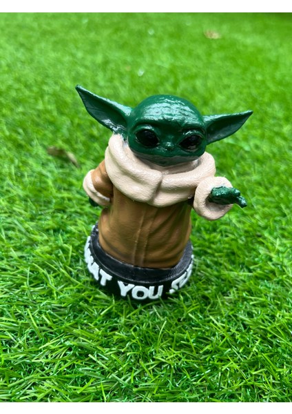 Baby Yoda Figür 3D Renkli Baskı