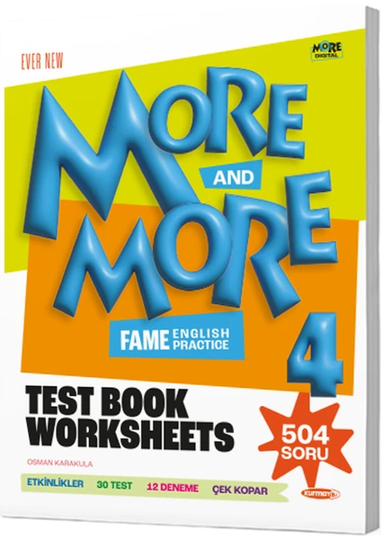 Kurmay Yayınları 4 More&more Worksheets Test Book