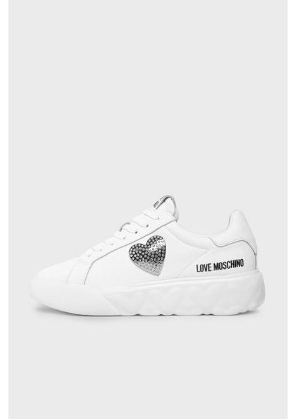 Love Moschino Logolu Kalın Tabanlı Sneaker Ayakkabı Kadın Ayakkabı Ja15014G1Iıa0100