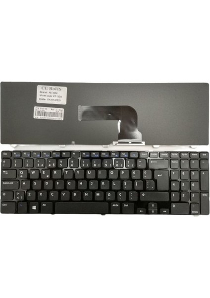 Nıon Dell Inspiron 15 3521 Notebook Klavye (Siyah Tr)
