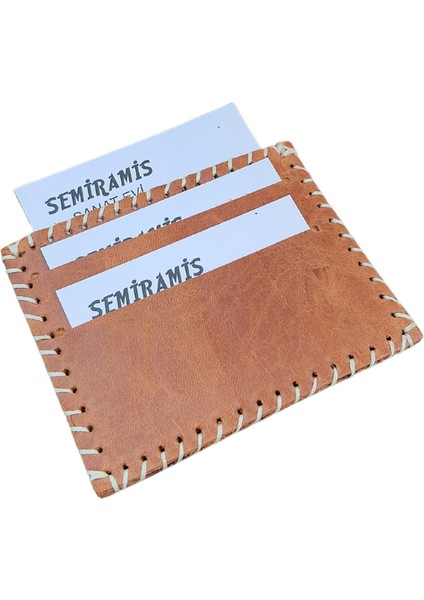 Osiris Model El Yapımı Vintage Taba Renk El Dikişi Hakiki Crazy Deri Cüzdan Kartlık modelleri