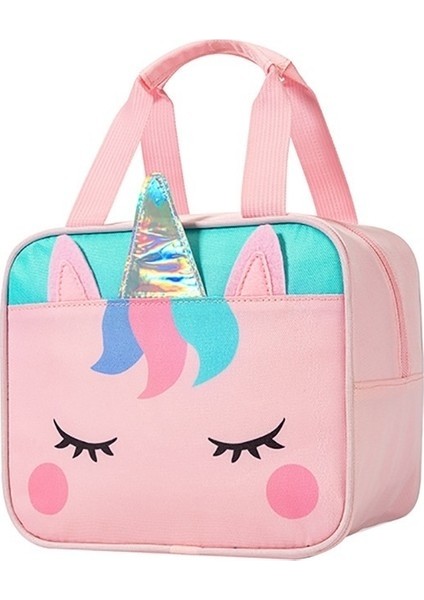 Yeni Çocuk Karikatür Öğrenci Dinozor Yalıtımlı Öğle Yemeği Çantası Taşınabilir El Tipi Tek Boynuzlu At Öğle Yemeği Çantası (Yurt Dışından)