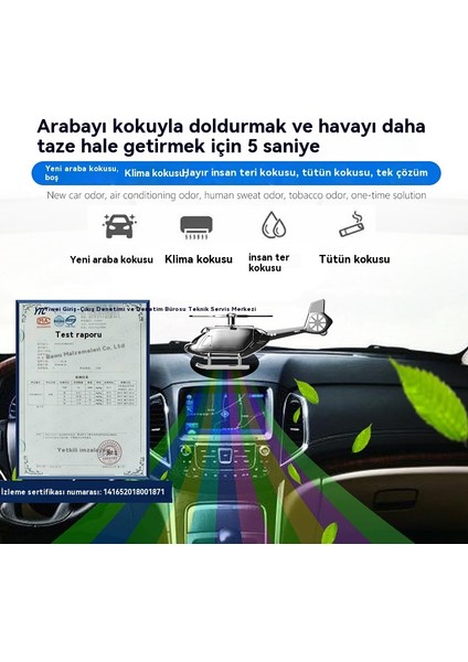 Arabaya Monte Metal Güneş Dönen Helikopter Aromaterapi Süsler (Yurt Dışından) modelleri