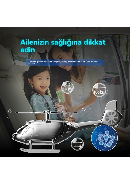 Arabaya Monte Metal Güneş Dönen Helikopter Aromaterapi Süsler (Yurt Dışından) indirimleri