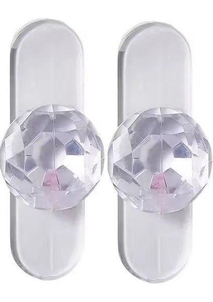 4 Adet Elmas Plastik Yapışkanlı Çekmece Dolap Kulbu fiyatları