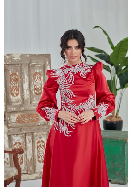 Saten Perla Abiye