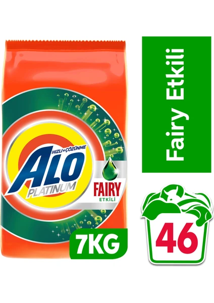 Platinum 7 kg Fairy Etkili Beyazlar Aquapudra Toz Deterjan