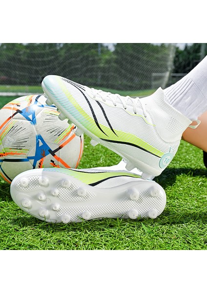 Erkek Çocuk Futbol Ayakkabıları Fg/ag Futbol Ayakkabıları Kaymaz Kramponlar Antrenman Çim Ayakkabıları (Yurt Dışından) indirimleri