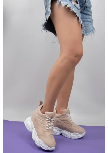 Lady Kadın Gizli Topuklu Spor Ayakkabı Yükseklik 10 Cm