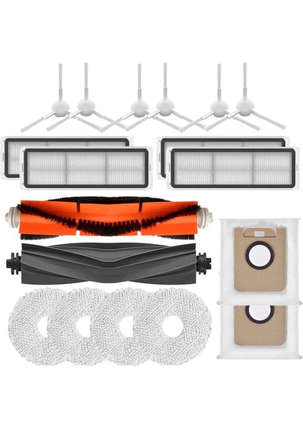 L10S Ultra Robot Süpürge Ana Yan Fırçalar Hepa Filtreler Paspas Bezi Toz Torbaları (Yurt Dışından)