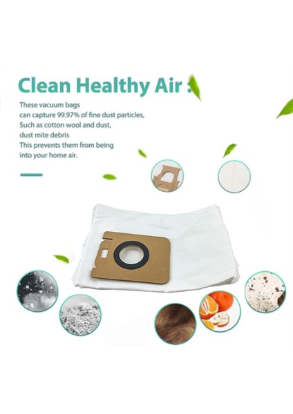 6 Adet Toz Torbası Bot Z10 Pro / L10 Plus Otomatik Boş Robotlu Süpürge Yedek Yedek Parça (Yurt Dışından) modelleri