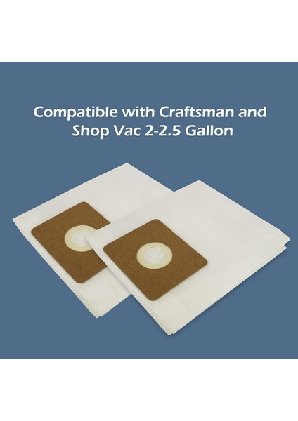 Mağaza Için 12 Paket Vakum Torbası- 9066800 2-2,5 Galon Tip B ve QAM70 Vakum, Birinci Sınıf Tek Kullanımlık Filtre Kağıdı Torbaları (Yurt Dışından)