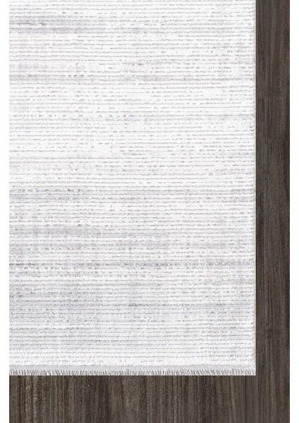 Runner 05008A Krem Gri Modern Düz Halı