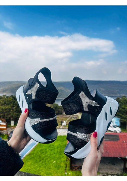 Taşlı Dolgu Topuklu Kadın Spor Sandalet fiyatları