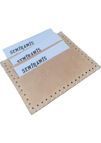 Osiris Model El Yapımı Vintage Krem Renk El Dikişi Hakiki Crazy Deri Cüzdan Kartlık modelleri