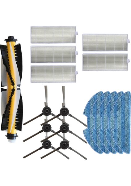 RV-R500 Vakum Motoru Fan Değiştirme Kiti Temizleyici Robot Yan Fırçalar Hepa Filtreler Aksesuarları Parçaları Filtresi (Yurt Dışından)