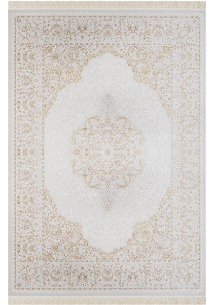 Dream 09705B Gri Gold Klasik Bambu Halı