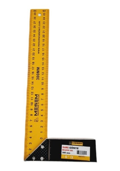 Marangoz Gönye Sari 30 cm Meşem