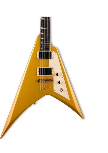 Kirk Hammett Signature Kh-V Metalik Gold Elektro Gitar