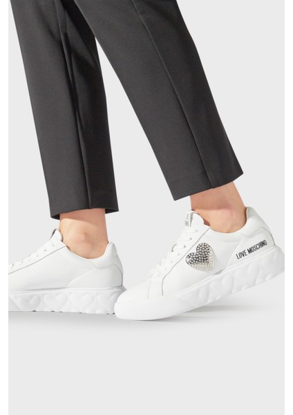 Logolu Kalın Tabanlı Sneaker Ayakkabı Kadın Ayakkabı Ja15014G1Iıa0100