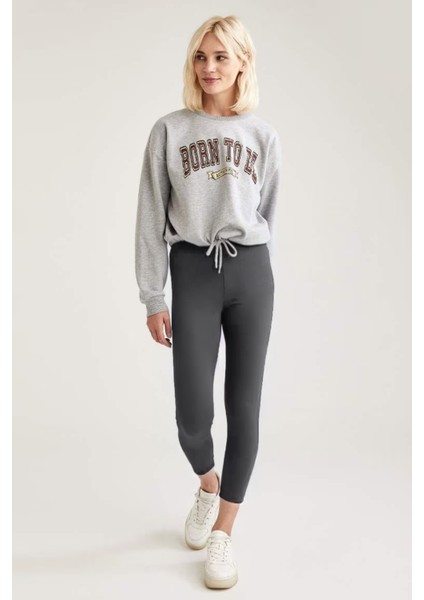 Kadın Süper Yüksek Bel Disko Model Parlak Tayt