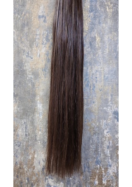 Halit Can HairKing 60cm 4.0 (Koyu Kahve), 200adet,120g, Mikrokaynak/ Uzun Vedolgun Görünüm [100% GERÇEK İNSAN SAÇI]