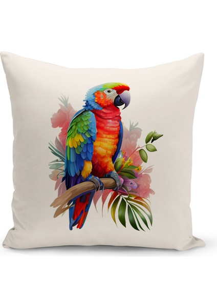 Flower/vintage Serisi Çift Tarafı Dijital Baskılı 4'lü Kırlent Kılıfı Seti (Cushion Cover Set) modelleri