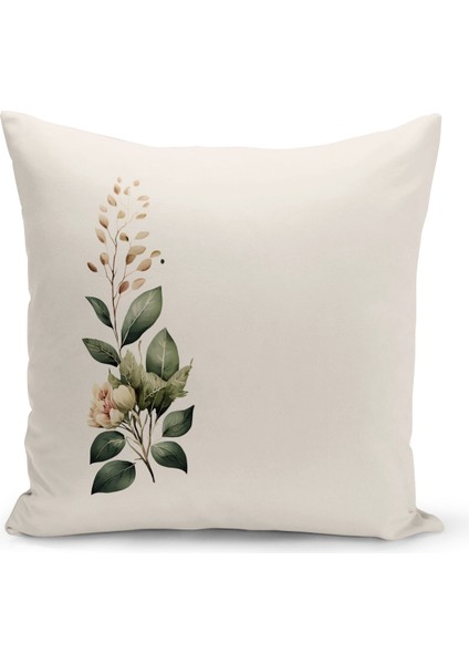 Flower/vintage Serisi Çift Tarafı Dijital Baskılı 4'lü Kırlent Kılıfı Seti (Cushion Cover Set) modelleri