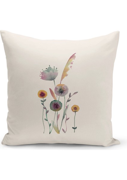 Flower/vintage Serisi Çift Tarafı Dijital Baskılı 4'lü Kırlent Kılıfı Seti (Cushion Cover Set) fiyatları