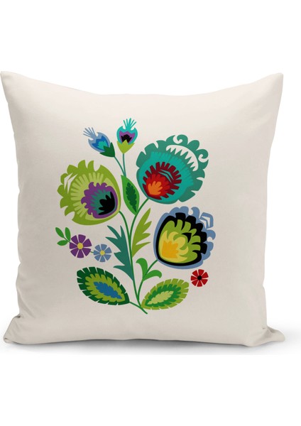 Flower/vintage Serisi Çift Tarafı Dijital Baskılı 8'li Kırlent Kılıfı Seti (Cushion Cover Set) modelleri