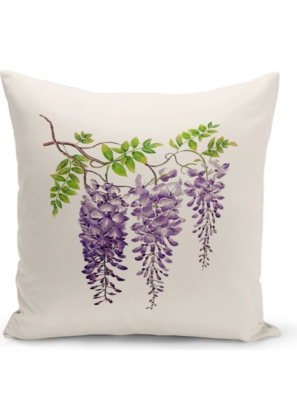 Flower/vintage Serisi Çift Tarafı Dijital Baskılı 4'lü Kırlent Kılıfı Seti (Cushion Cover Set) fiyatları