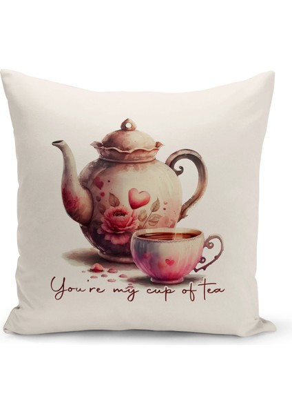 Flower/vintage Serisi Çift Tarafı Dijital Baskılı 4'lü Kırlent Kılıfı Seti (Cushion Cover Set) fiyatları