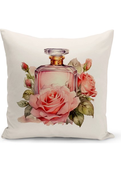 Flower/vintage Serisi Çift Tarafı Dijital Baskılı 4'lü Kırlent Kılıfı Seti (Cushion Cover Set) modelleri