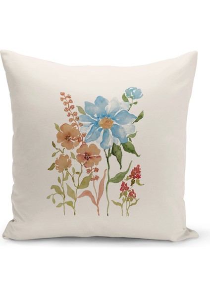 Flower/vintage Serisi Çift Tarafı Dijital Baskılı 8'li Kırlent Kılıfı Seti (Cushion Cover Set) fırsatları
