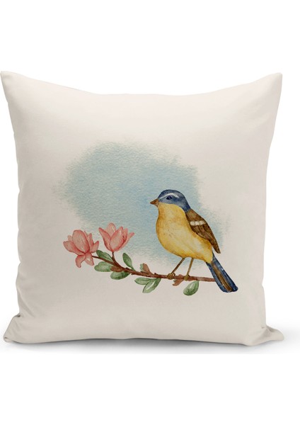 Flower/vintage Serisi Çift Tarafı Dijital Baskılı 4'lü Kırlent Kılıfı Seti (Cushion Cover Set) fiyatları