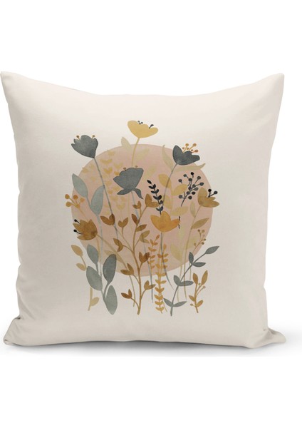 Flower/vintage Serisi Çift Tarafı Dijital Baskılı 4'lü Kırlent Kılıfı Seti (Cushion Cover Set) fiyatları
