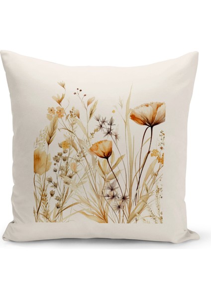 Flower/vintage Serisi Çift Tarafı Dijital Baskılı 4'lü Kırlent Kılıfı Seti (Cushion Cover Set) fiyatları