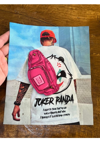 Kabartma Çantalı Joker Panda Arma Dikiş Aplike 23X19 cm fiyatları