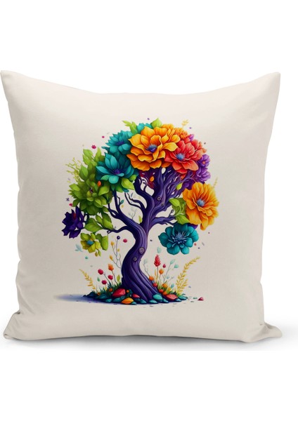 Flower/vintage Serisi Çift Tarafı Dijital Baskılı 8'li Kırlent Kılıfı Seti (Cushion Cover Set) fırsatları