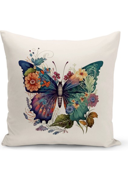 Flower/vintage Serisi Çift Tarafı Dijital Baskılı 8'li Kırlent Kılıfı Seti (Cushion Cover Set) indirimleri