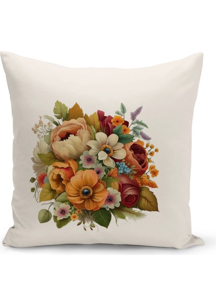 Flower/vintage Serisi Çift Tarafı Dijital Baskılı 8'li Kırlent Kılıfı Seti (Cushion Cover Set) fiyatları