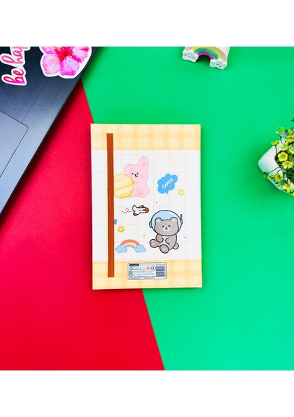 Bear Cute Tasarımlı Lastikli Defter